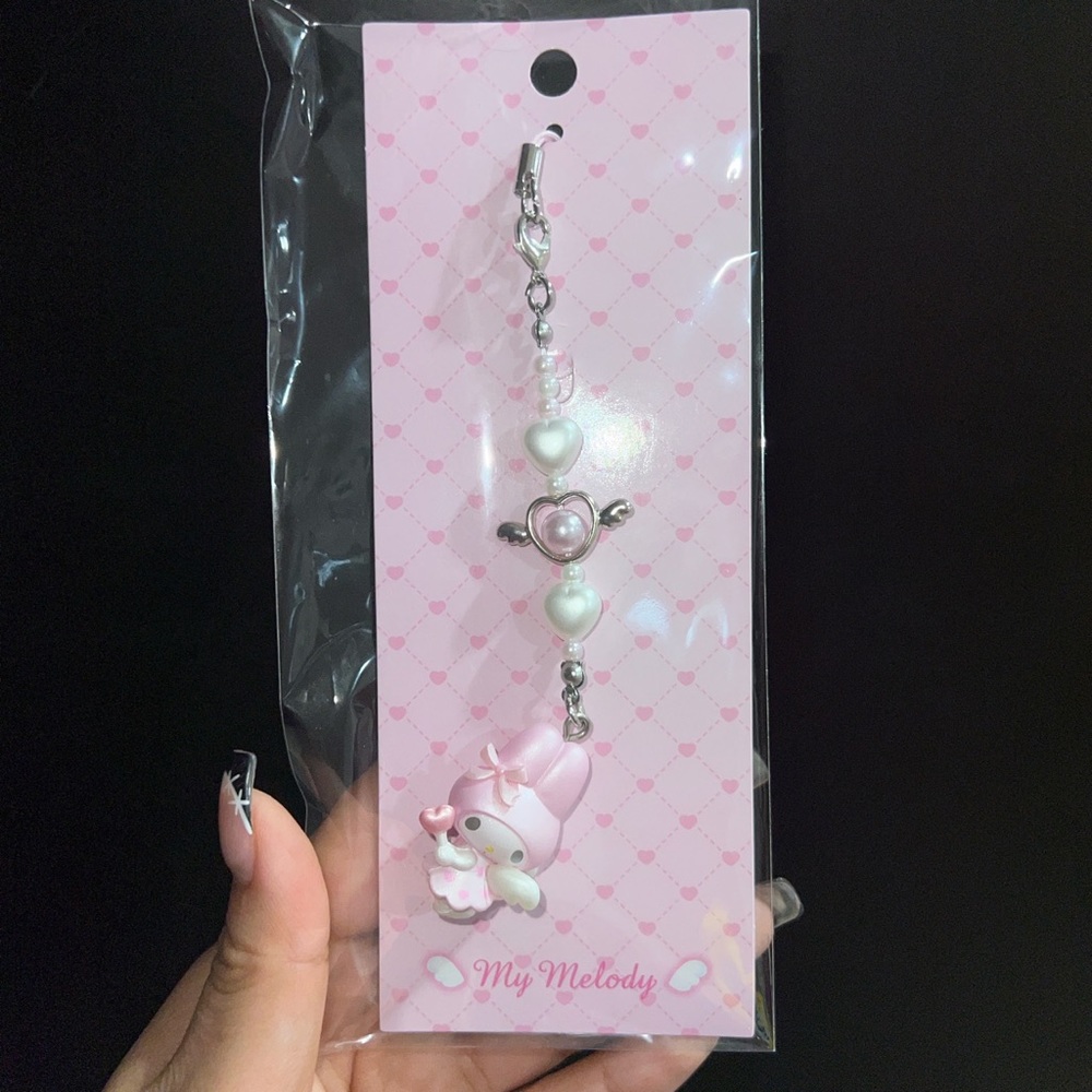 my melody dreaming angel phone charm